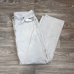 Vintage Levi's 557 Jeans Light Wash Denim Made for Cowboys Faded‎ Gray 40x32